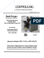 1151-00 MANUAL - Redi Purge - Model - 007 R11 123 - TRANE REPLACEMENT - Etl Labeled