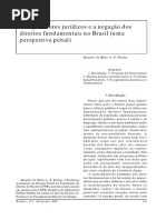 Os Operadores Jurídicos e a Negação Dos DIREITOS FUNDAMENTAIS.