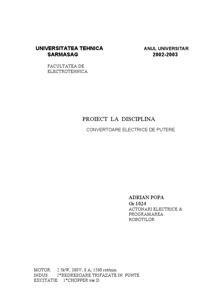 Proiect AE | PDF