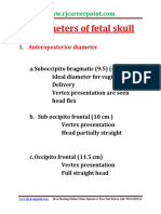 Diameters of Fetal Skull: 1. Anteroposterior Diameter