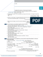 present perfect continuous and simple - workshop