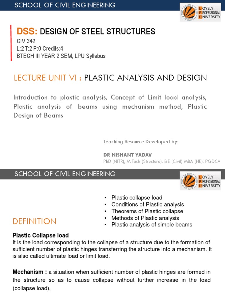 Plastic Analysis of Steel Structures | PDF | Beam (Structure ...