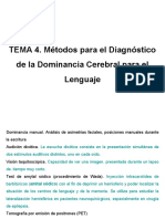 TEMA 4. Métodos para El Diagnóstico de La Dominancia Cerebral