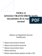 TEMA 12. Afasias Transcorticales