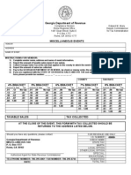 Georgia Miscellaneous Event Tax Form