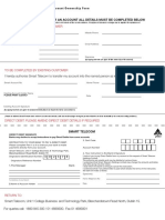 Transfer of Account Ownership Form