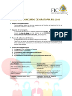 Bases Del Concurso de Oratoria Fic 2018