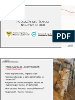 14.patologías en Llenos Cortes y Contenciones en Ladera