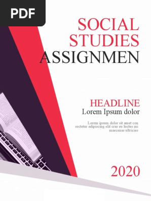 Sample Assignment Cover Page Design