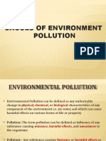 Causes and Types of Environmental Pollution
