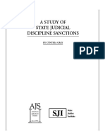 Study of State Judicial Discipline Sanctions