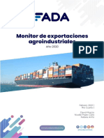 Monitor de Exportaciones Agroindustriales. Año 2020.