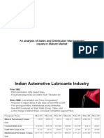 Sales Distribution Issues Indian Automotive Lubricants