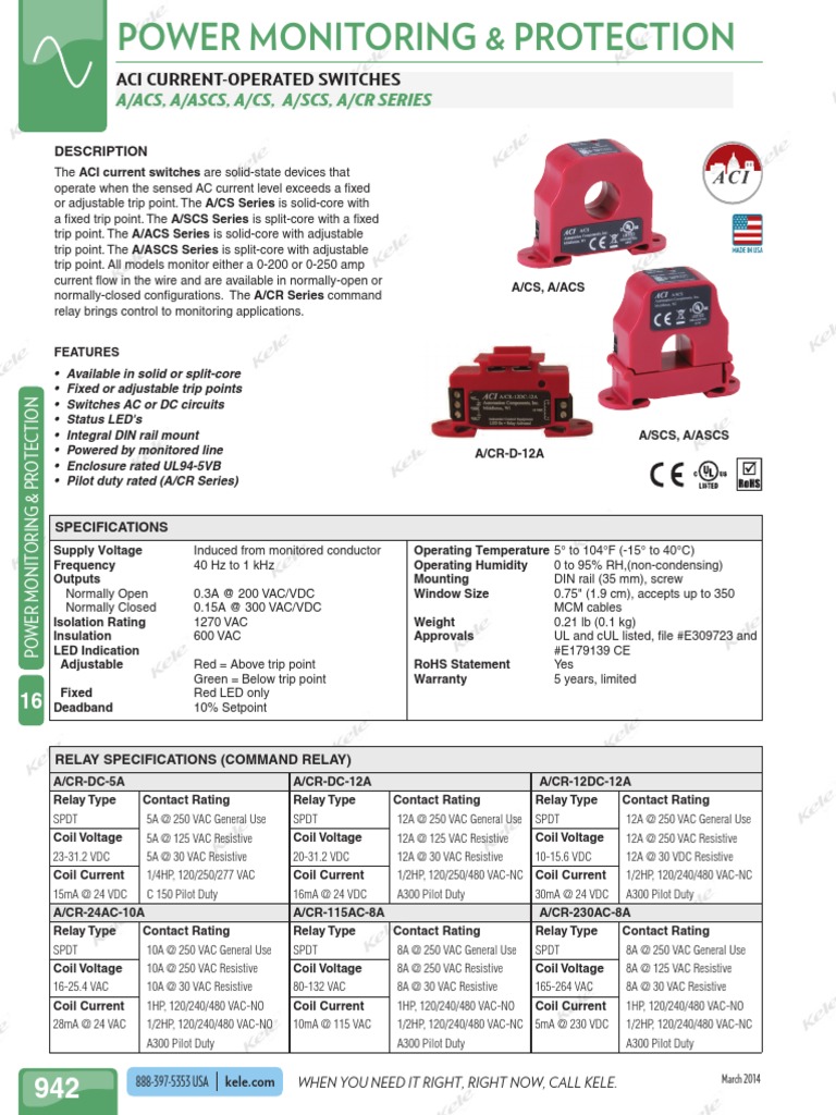A-ACS, A-ASCS, A-CS, A-SCS, A-CR Series Catalog Page | PDF ...