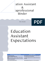 finaleducation assistant binder