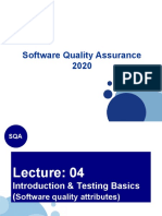 Software Quality Assurance 2020