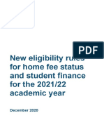 Eligibility Rules For Home Fee Status and Student Finance For 2021 To 22-1