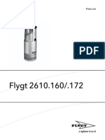 Flygt 2610.160/.172: Parts List
