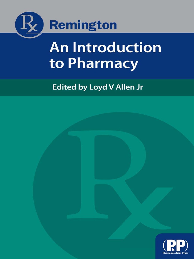 Remington An Introduction To Pharmacy (PDFDrive) PDF Pharmacy