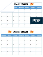 calendarios abril
