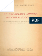El Salario Minero en Chile Colonial