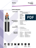 0.6/1 KV N2Xry - Cu/Xlpe/Pvc/Swa/Pvc: Construction