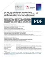 The DAR 2020 Global Survey: Ramadan Fasting During COVID 19 Pandemic and The Impact of Older Age On Fasting Among Adults With Type 2 Diabetes