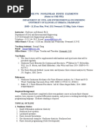 Cee-576 Nonlinear Finite Elements (Same As CSE-552)