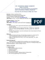 Cee-576 Nonlinear Finite Elements (Same As CSE-552)