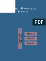 Reading: Skimming and Scanning