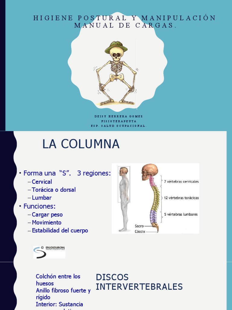Higiene Postural en Manipulación de Cargas | PDF | Dolor lumbar ...