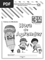 Apostila Hora de Aprender 3º Ano 1ºb 2021
