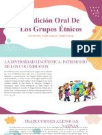 Tradición Oral de Los Grupos Étnicos