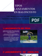 Tipos Lanzamientos en Baloncesto