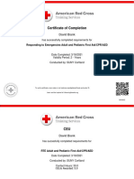 Red Cross Certificate