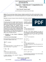 Basics of Least Squares Adjustment Computation in - 3