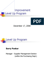 Quality Improvement Level Up Program: December 17, 2008