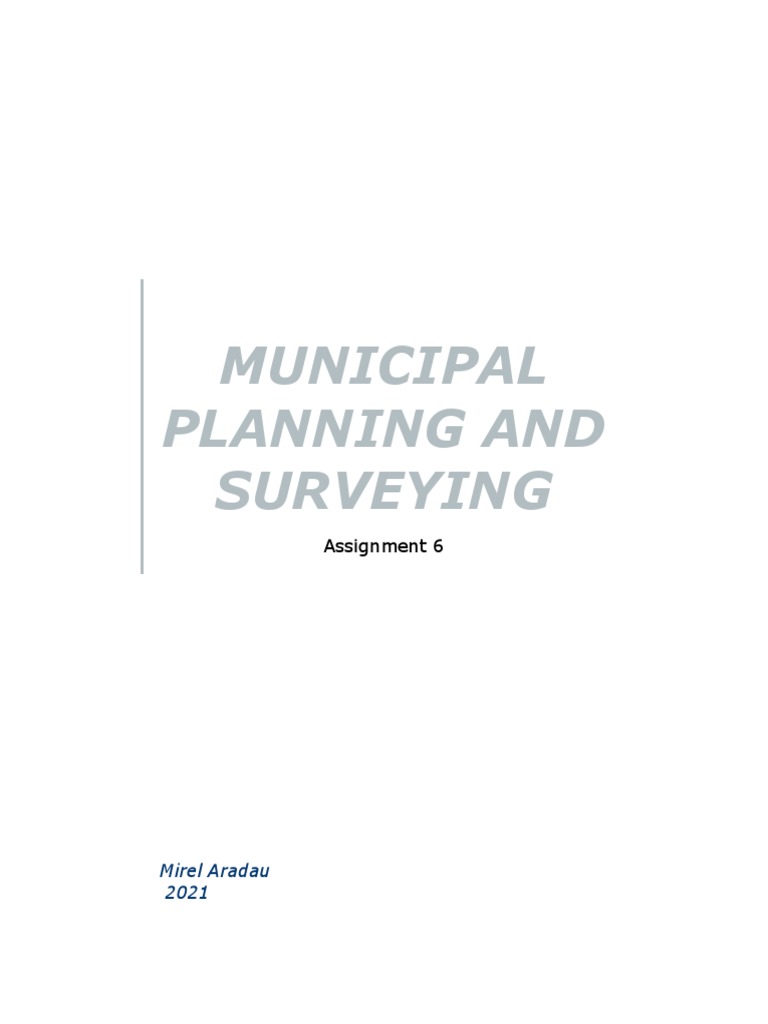 Assignment 6 | PDF | Land Lot | Land Use