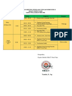 Contoh Jadwal Class Meeting Sekolah