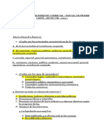 Cuestionario de Derecho Comercial - Parcial de Primer Corte - Grupo Vib - 2021-1