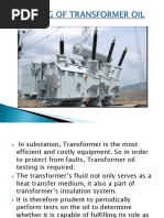 DGS TEST TRANSFORMER OIL