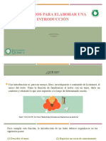 Criterios para Elaborar Una Introducción