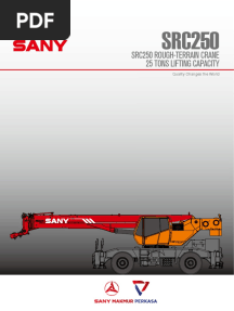 SANY Rough-Terrain Crane 25 Ton (SRC250)