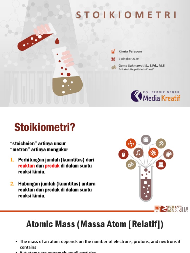 Pemahaman Stoikiometri dan Massa Atom | PDF | Metode & Bahan Ajar