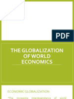 The Globalization of World Economics