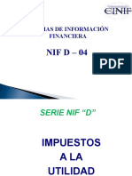 Normas de Información Financiera: Nif D - 04