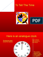 How to tell analogue clock time