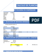 Calculo de Plancha Base: 1. Capacidad de Columna en Compresion