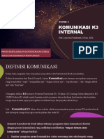 Topik 2. Komunikasi K3 Internal