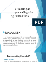 Mga Hakbang at Kasanayan Sa Pagsulat NG Pananaliksik